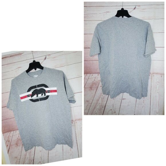 Men's Ecko Unltd Graphic Gray Cotton T-Shirt Size XL - Comfortable Streetwear Te - Picture 2 of 7